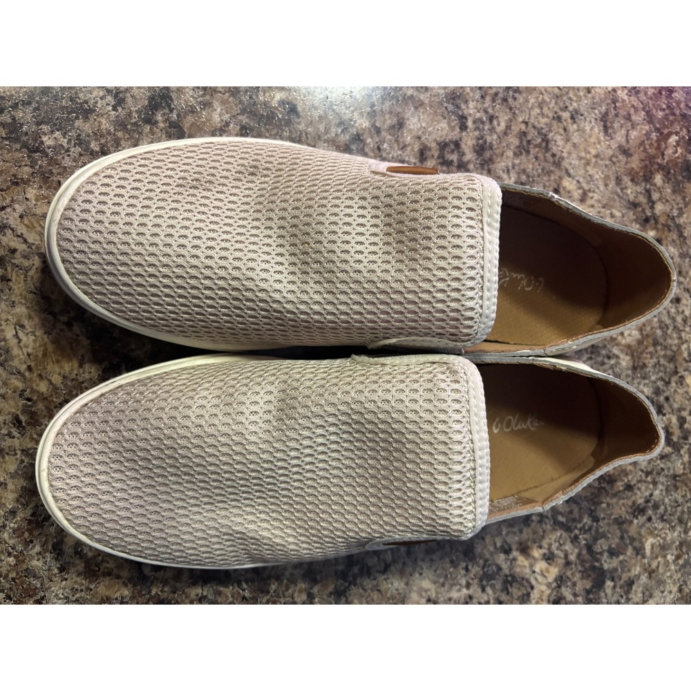 Olukai Pehuea Womens Mesh Slip On Sneakers Pale Grey‎ 20271-2020 Size 9.5